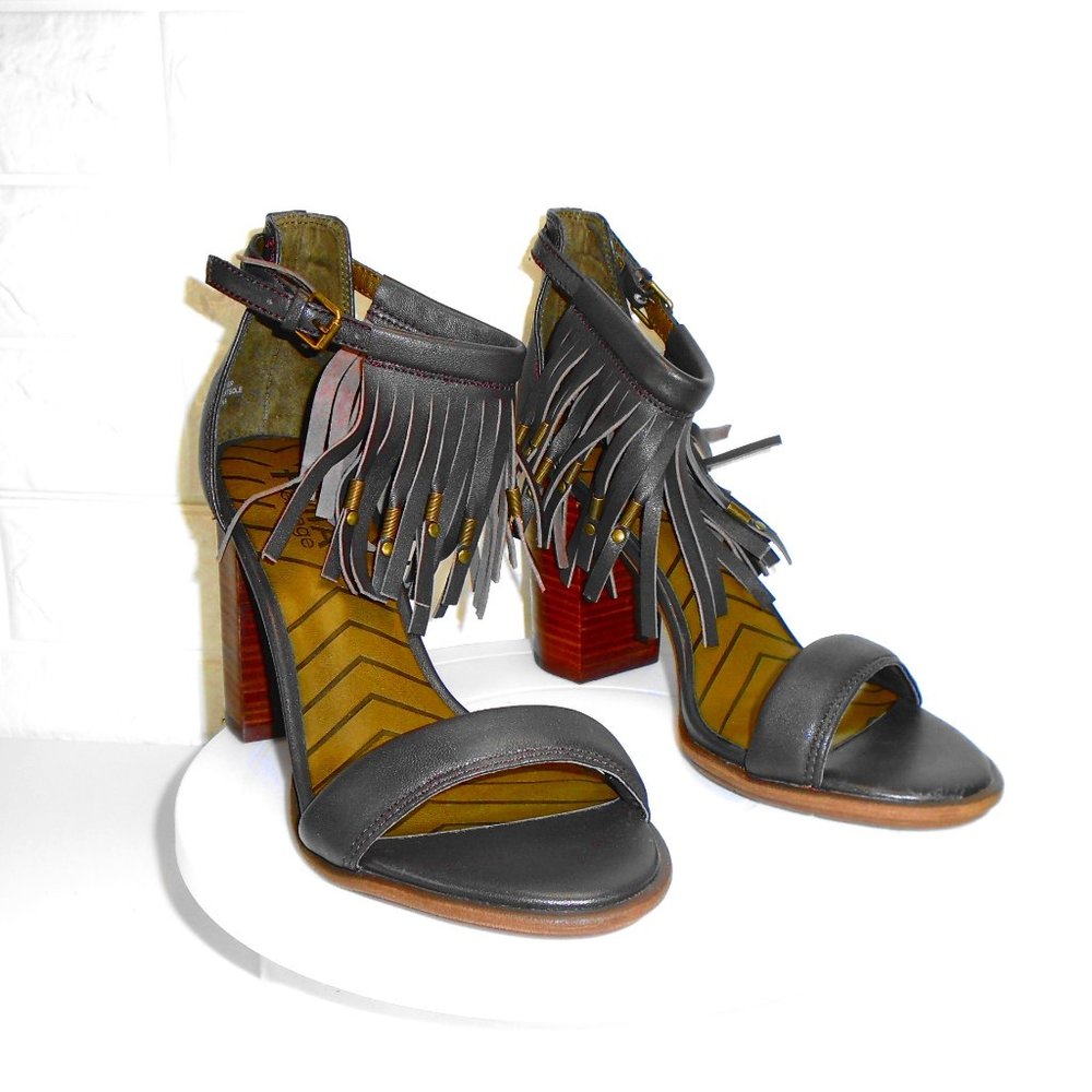 Heritage Cristi Brown Nappa Leather Heels